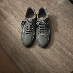 Prada Gray Men's Athletic Shoes